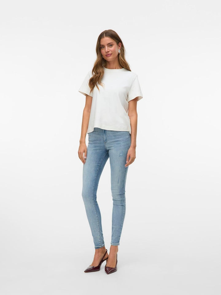 VERO MODA Female Skinny Jeans VMSOPHIA Hohe Taille Skinny Fit Jeans XXS / 32L Light Blue Denim, XXS