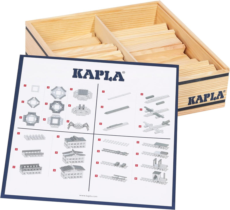 Kapla 100er Box Original Holz Bausteine Plättchen Klötze