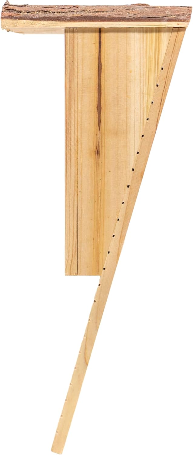 mgc24 Fledermauskasten - Flachkasten für Fledermäuse zum Aufhängen für Garten und Balkon, aus Holz w
