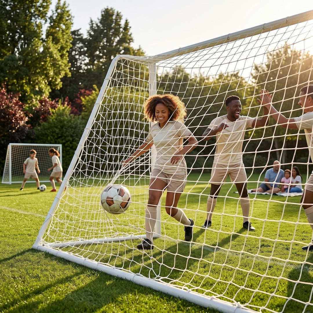 Fussballtor Netz, Polypropylen Fussballnetz Fussball Tornetz Ersatznetz Wetterfeste Torpfosten Netz