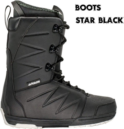 Snowboard Set Board Linear Camber Extra Wide + Snowboard Bindung Master + Snowboardboots + Sb Bag /