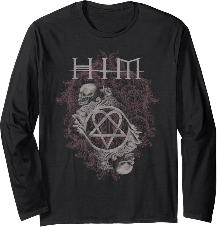 Ville Valo – HIM Dual Skull Langarmshirt