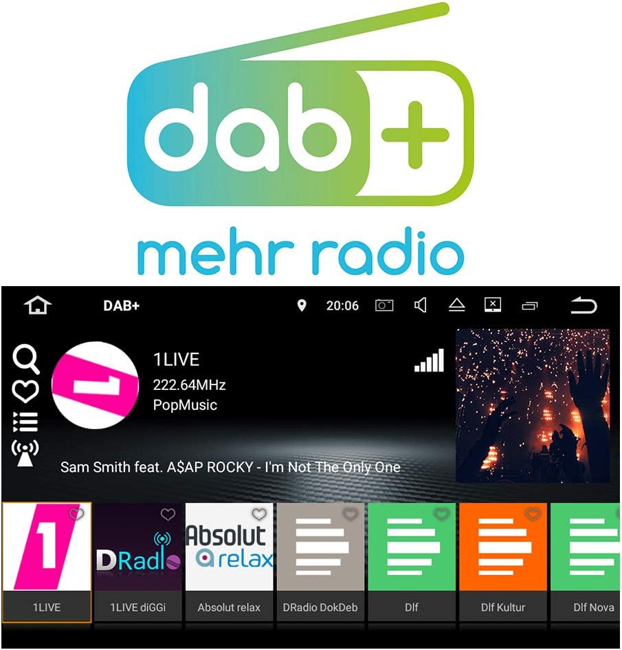 Original TAFFIO Universal USB DAB+ Tuner/Antenne Digital Radio Empfänger für Android Autoradios