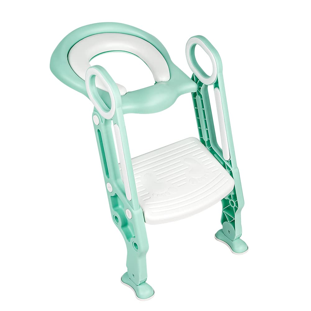 Töpfchentrainer Kinder-Töpfchen Toilettensitz Trainer Sitz für Kinder Toiletten Training mit Leiter/