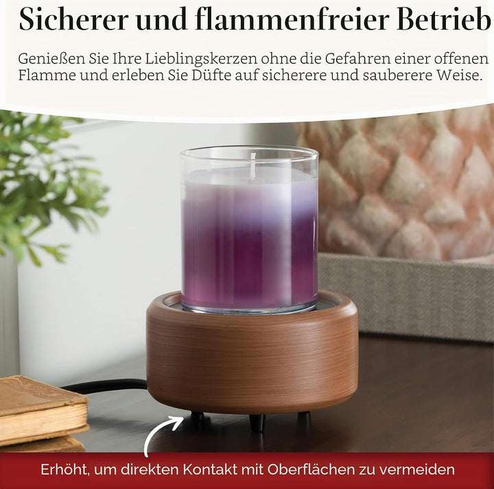 CANDLE WARMERS ETC 2 in 1 Kerzen- und Duftwärmer zum Erwärmen von Duftkerzen oder Wachsschmelzen und