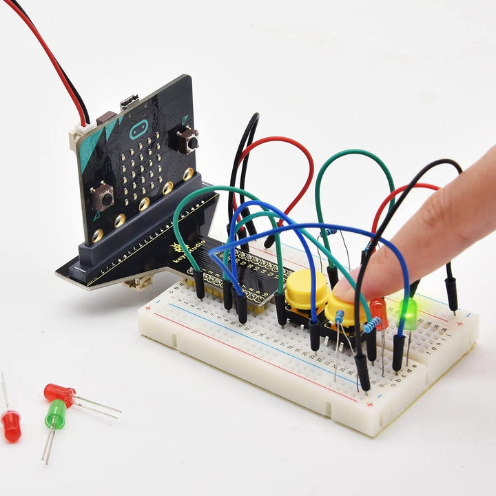 KEYESTUDIO BBC Microbit Starter Kit Kompatibel mit Microbit V1, V2.2 (mit Microbit V2), Mint Ausbild