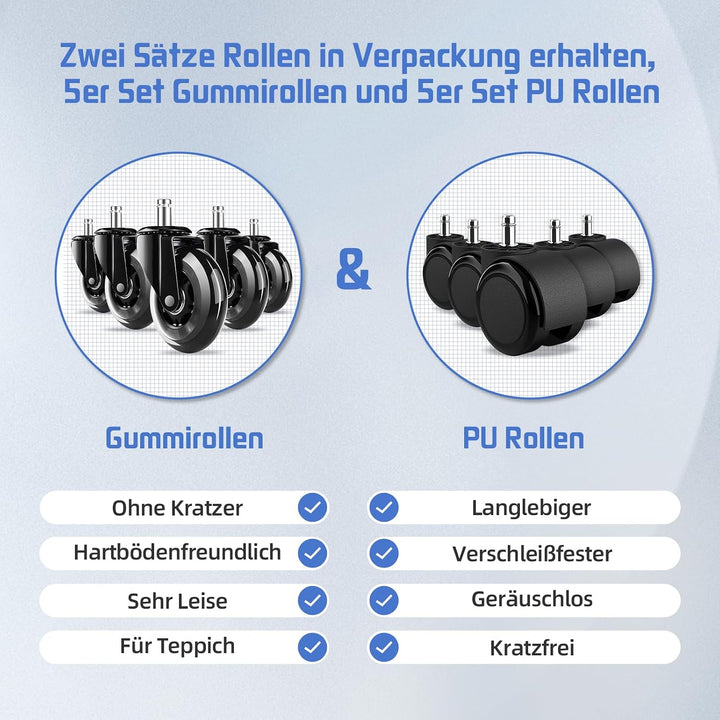 Hinonde Bürostuhl,Schreibtischstuhl mit Hochklappbare Armlehnen und Wippfunktion,Drehstuhl,Höhenvers