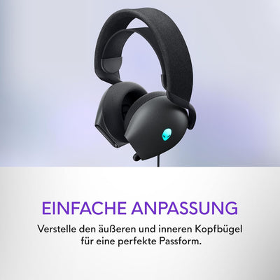 Alienware kabelgebundenes Gaming Headset - AW520H | Windows | Kopfhörer (USB) | Hi-Res Audio | Heads