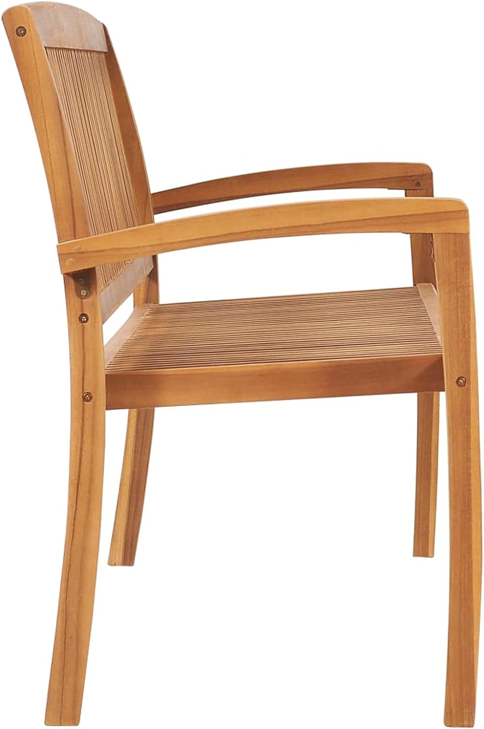 Tidyard Teak Massiv Gartenbank mit Auflage Stapelbar Sitzbank Gartenm?Bel Teakbank Holzbank Terrasse