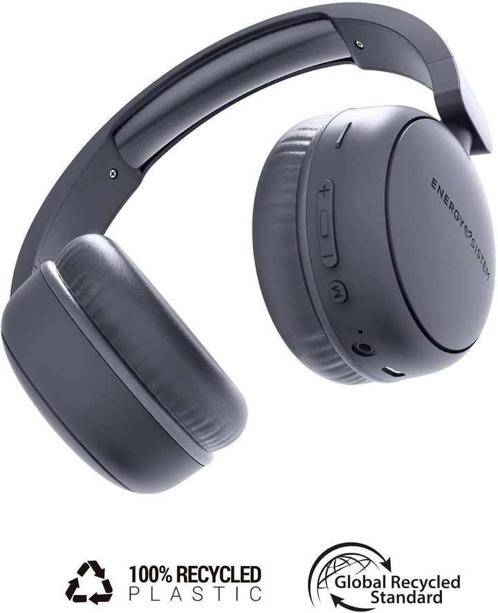 Energy Sistem HeadTuner Bluetooth-Kopfhörer mit FM-Radio (100% recycelter Kunststoff, MP3-Player und