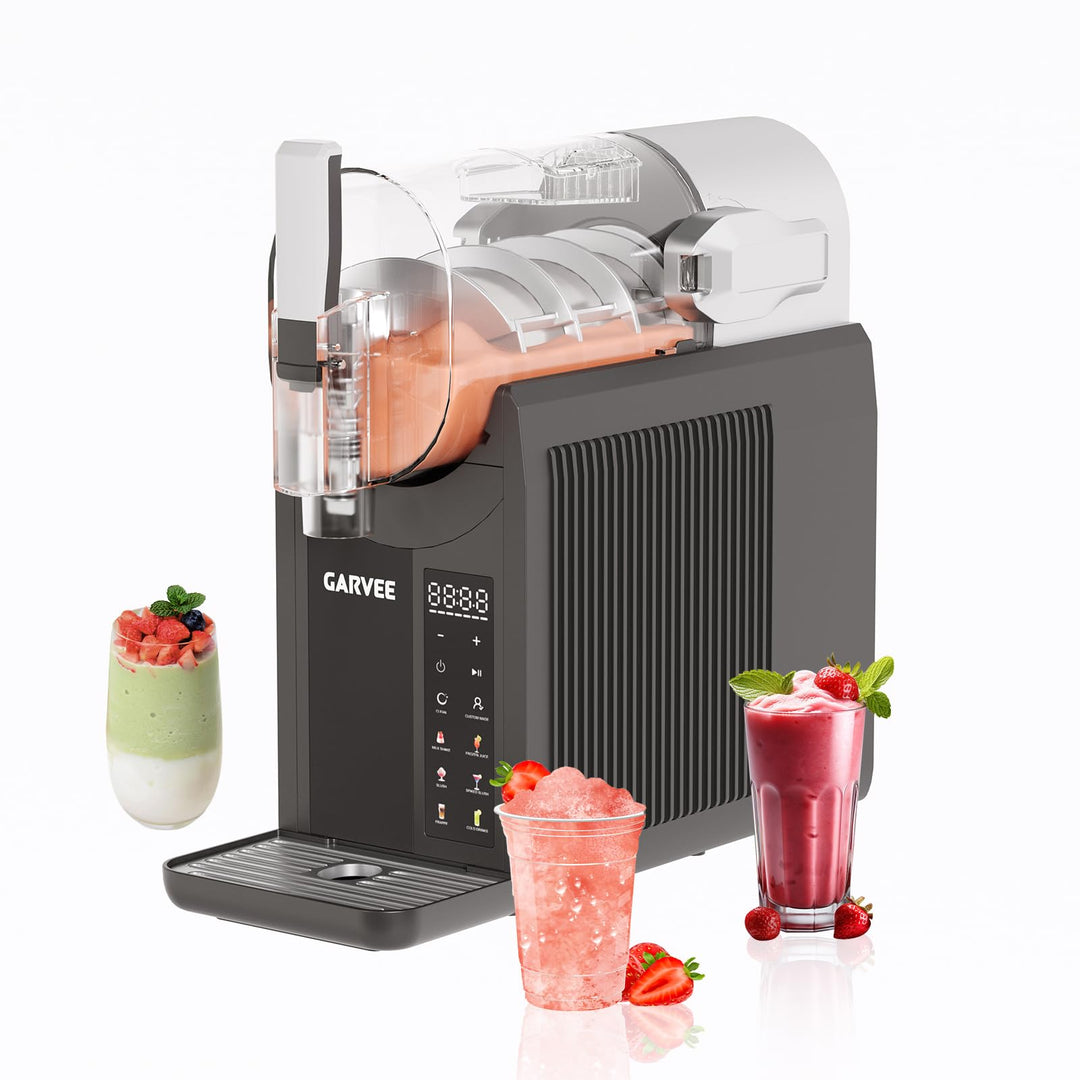 Slush Maschine, 6-in-1 Slush Ice Maker,2 l, 7 Smarten Programma, Softeismaschine Für Zuhause, Automa
