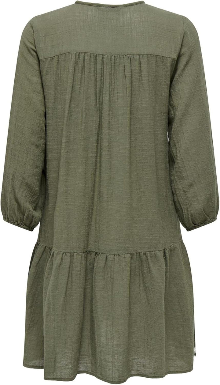 ONLY Damen ONLVINNIE Life 3/4 LACE Tunic WVN N 15219922 L Kalamata, L Kalamata