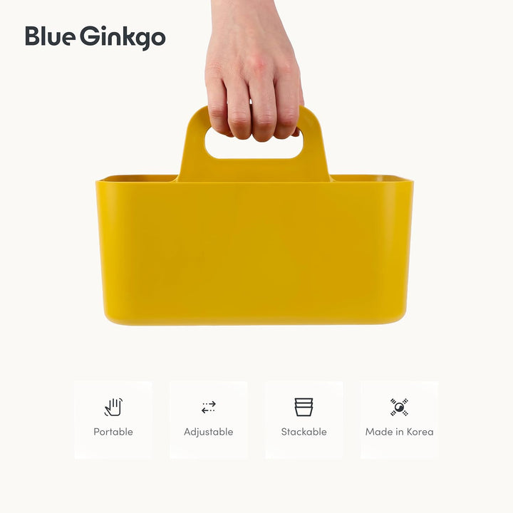 BLUE GINKGO Stapelbarer Organizer-Caddy – Tragbare Aufbewahrung aus Korea für Bad, Büro, Bastel- ode
