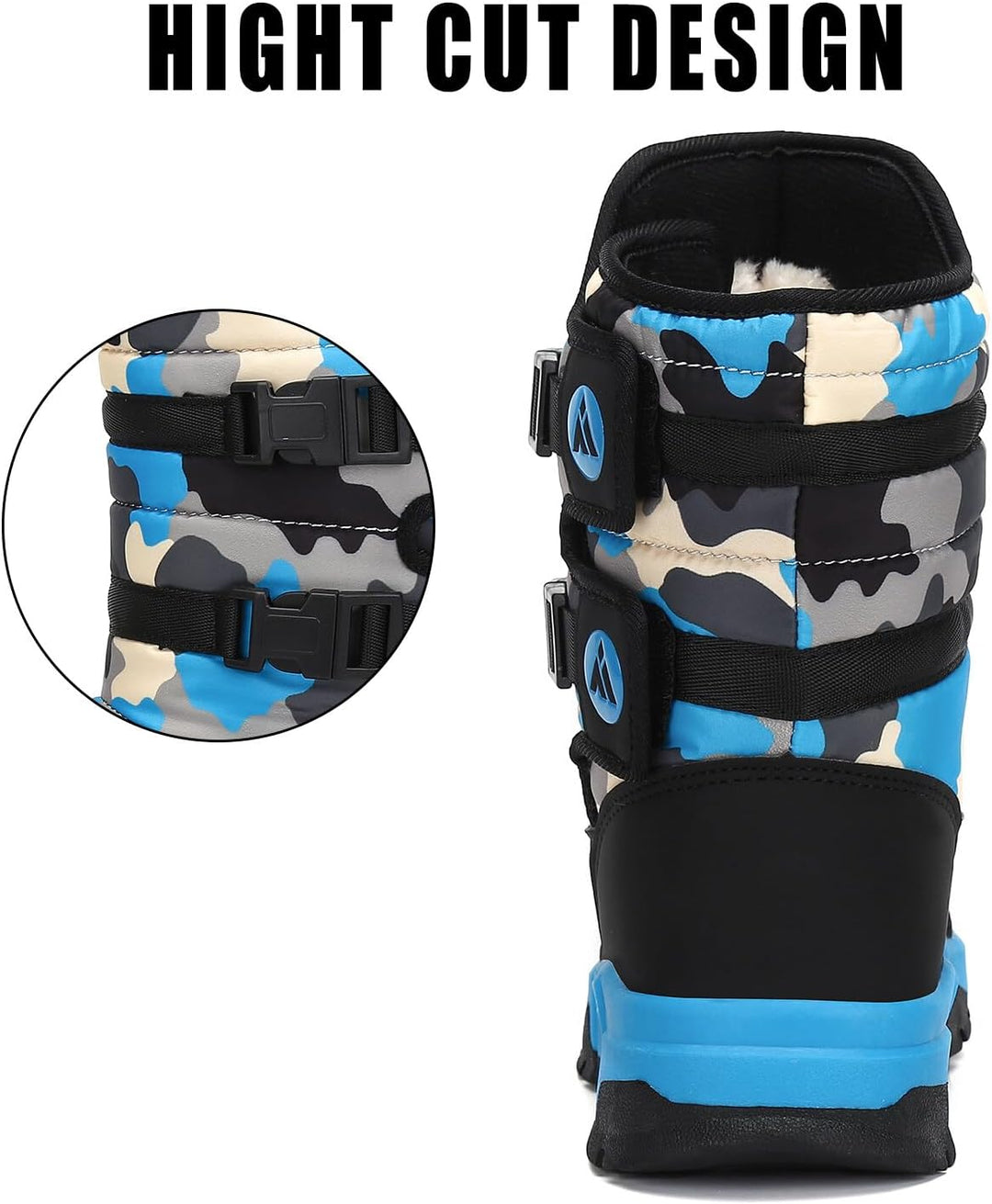 Kinder Winterstiefel Jungen Schneestiefel Mädchen Warm Gefütterte Rutschfeste Winter Snowboots Outdo