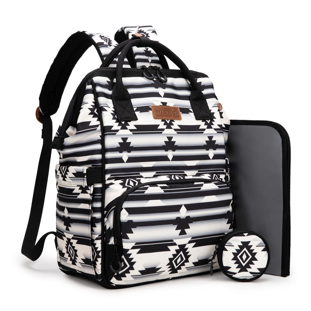 Montana West Wrangler Wickeltasche, Rucksack, Aztekenmuster, Reiserucksack, Geldbörsen, Western-Mult