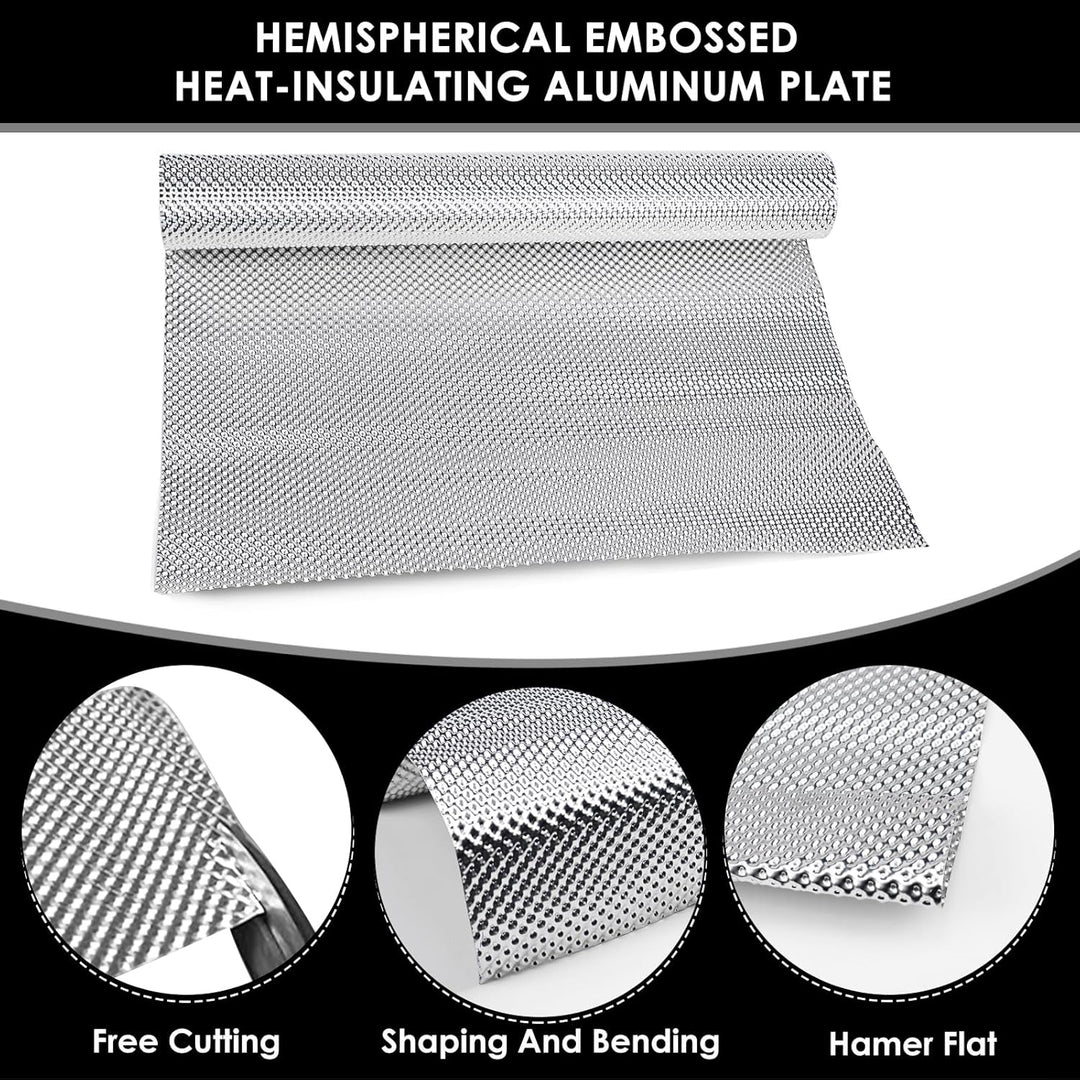Hitzeschutzblech, Hitzeschutz Hitzeblech Aluminium Motorsport Isolierung, Hitzeschutzblech auspuff,