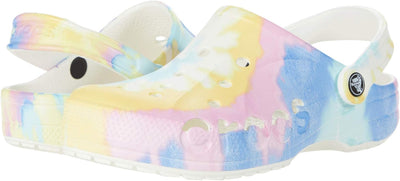 Crocs Unisex Baya Graphic Clog Holzschuh White Multi 45/46 EU, White Multi 45/46 EU