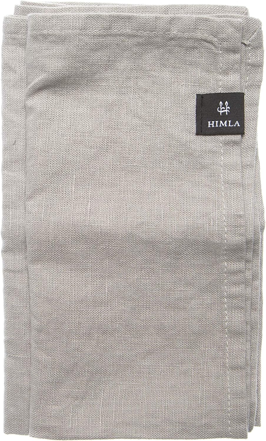 Himla Servietten grau 4-er Set Leinenservietten Stoffservietten Stoff waschbar Sunshine Ash - 45x45