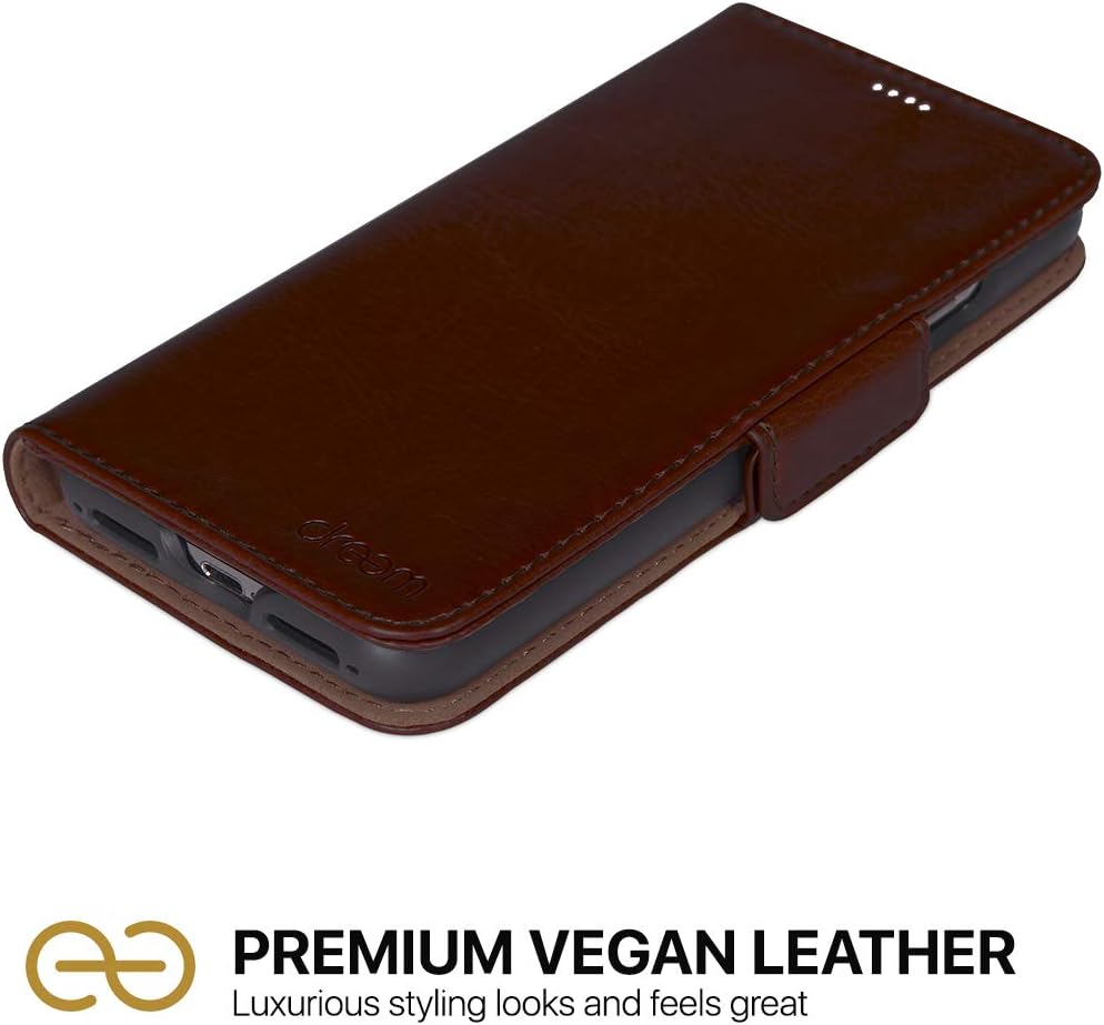 Dreem Fibonacci 2in1 Handyhülle Flipcase für iPhone XR | Magnetisches iPhone Case | TPU Etui Lederhü