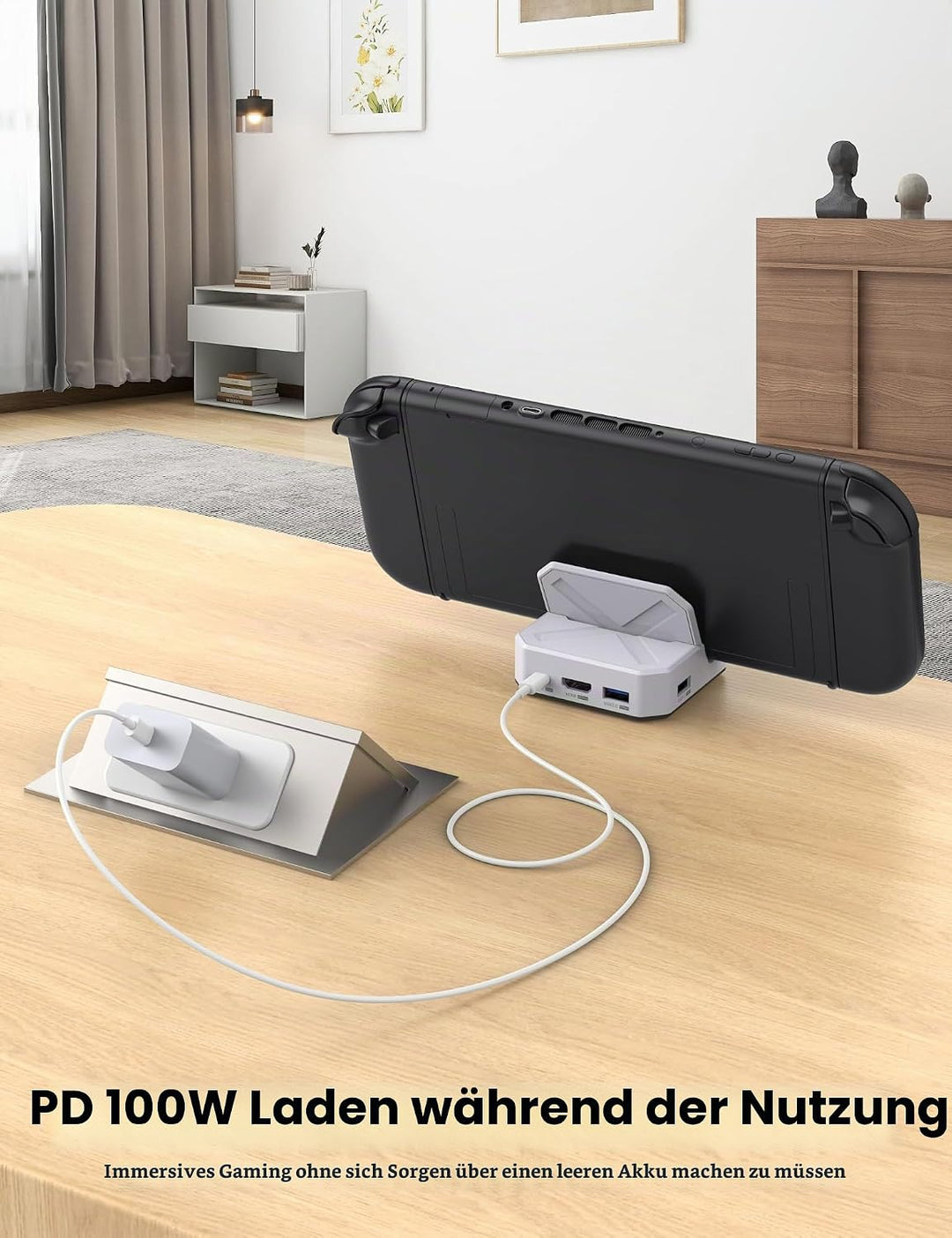 MOGOOD Switch 2 Dockingstation 100W PD, 4K@60Hz, 1Gbps LAN, USB 3.0 | 2x USB 5Gbps, kompatibel mit S