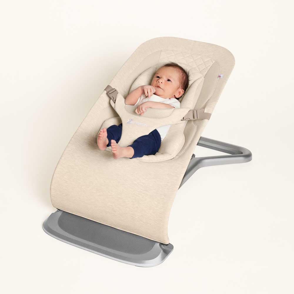 Ergobaby 3-in-1 Evolve Bouncer, Ergonomische Babywippe für Neugeborene ab Geburt bis zum Kleinkind,