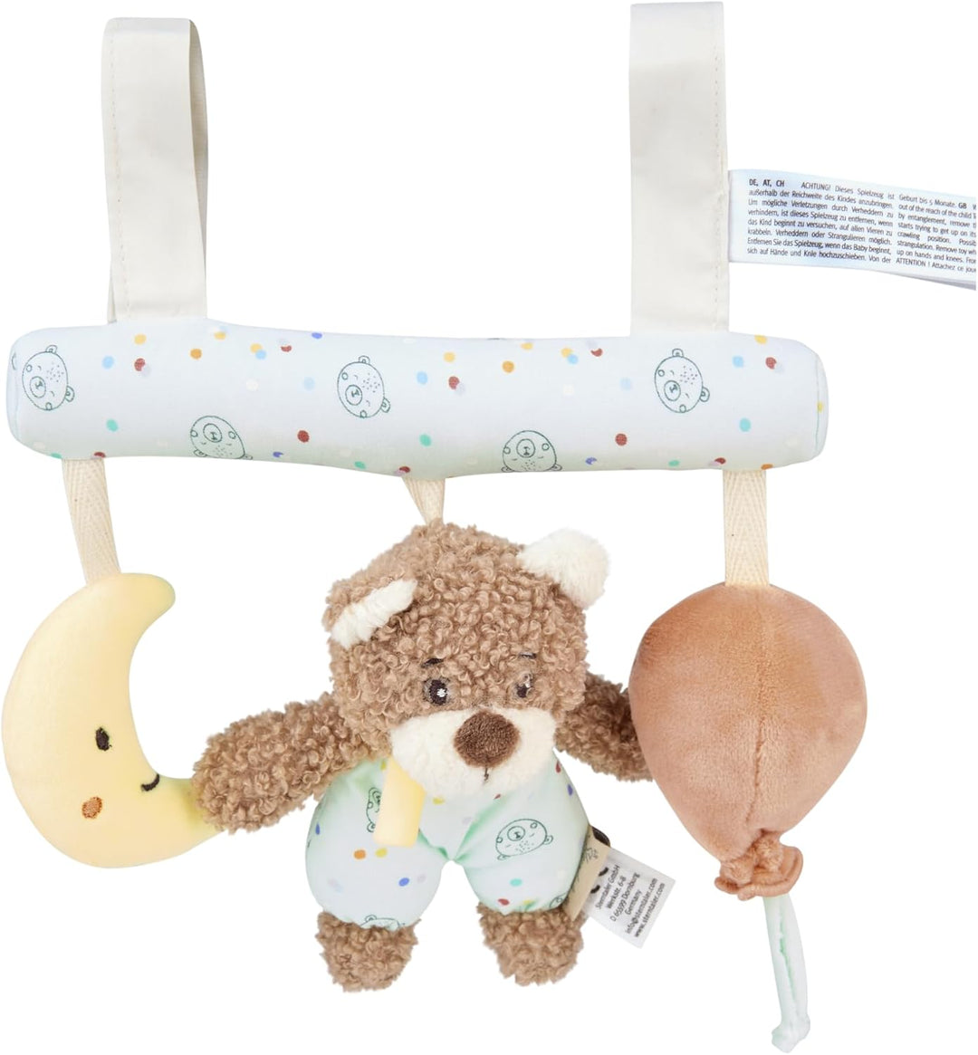 Sterntaler Spielzeug Aufhänger Bär BO, Baby-Spielzeug zum Aufhängen an Kinderbett- oder Kinderwagen,