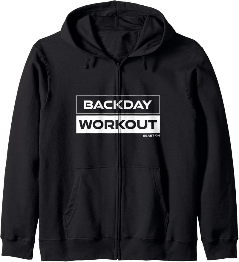 Backday Workout Rücken Training Rückentraining Gym Fitness Kapuzenjacke