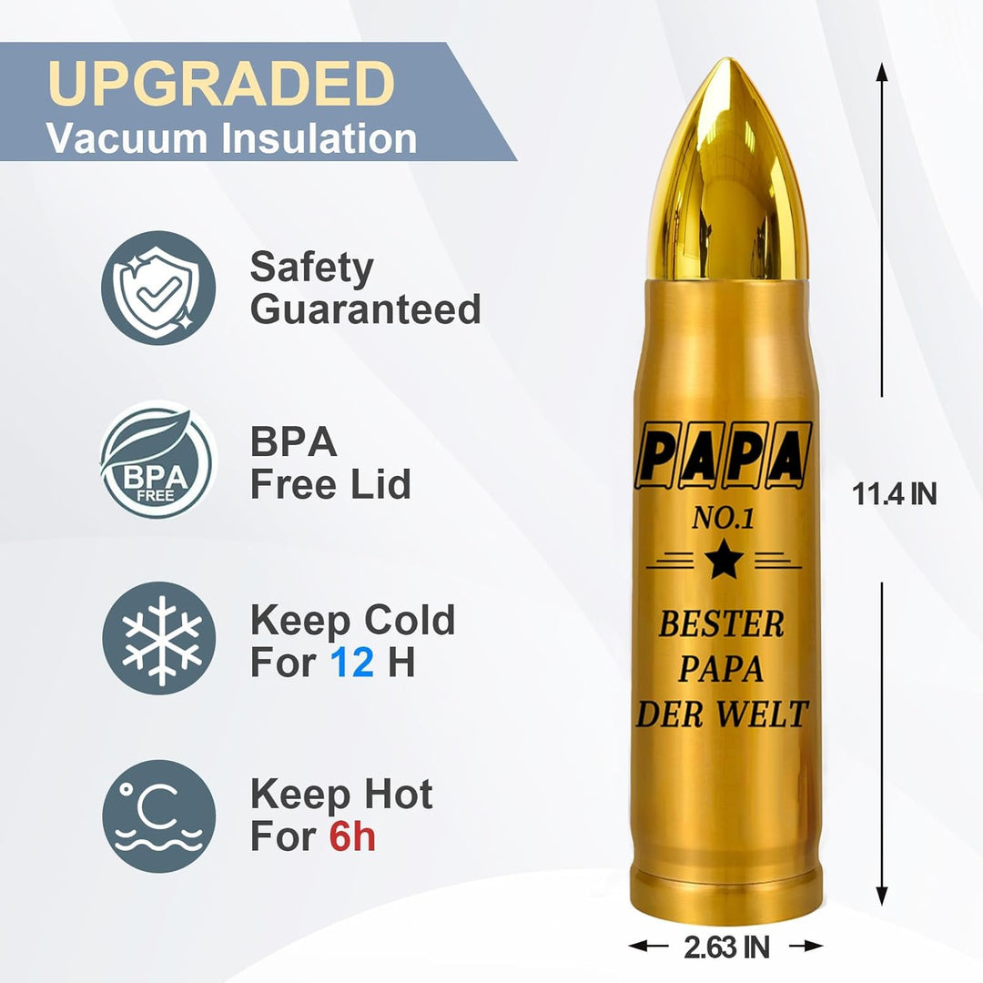 Vatertagsgeschenk für Papa, Coole Thermobecher, Bester Papa Der Welt, Geschenke für Geburtstagsgesch