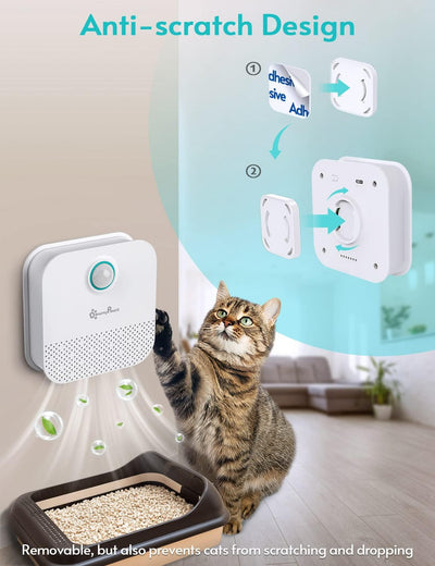 DownyPaws Katzenstreu-Geruchsbeseitiger, Katzentoiletten-Desodorierer für alle Arten von Katzentoile
