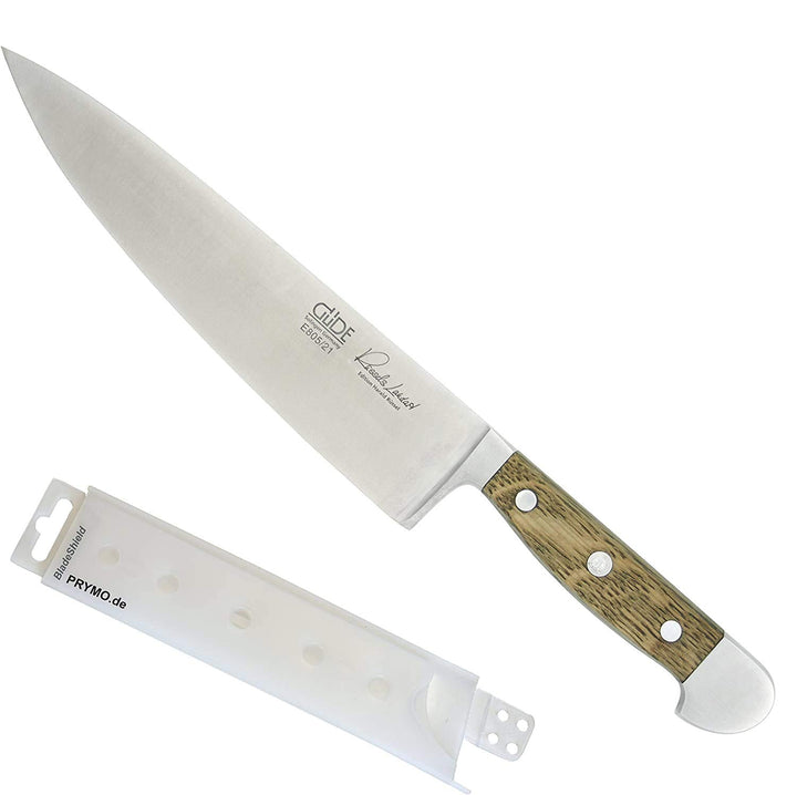 Güde Alpha Fasseiche Kochmesser 21 cm inkl. PRYMO.de® Klingenschutz