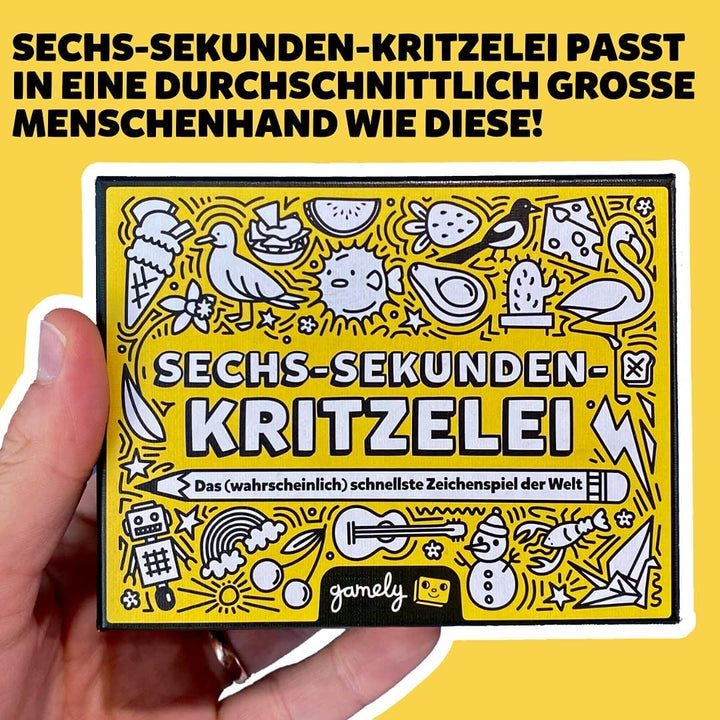 Gamely Sechs-Sekunden-Kritzelei: Das fieberhaft-Flotte, fetzige Zeichenspiel | EIN familienfreundlic