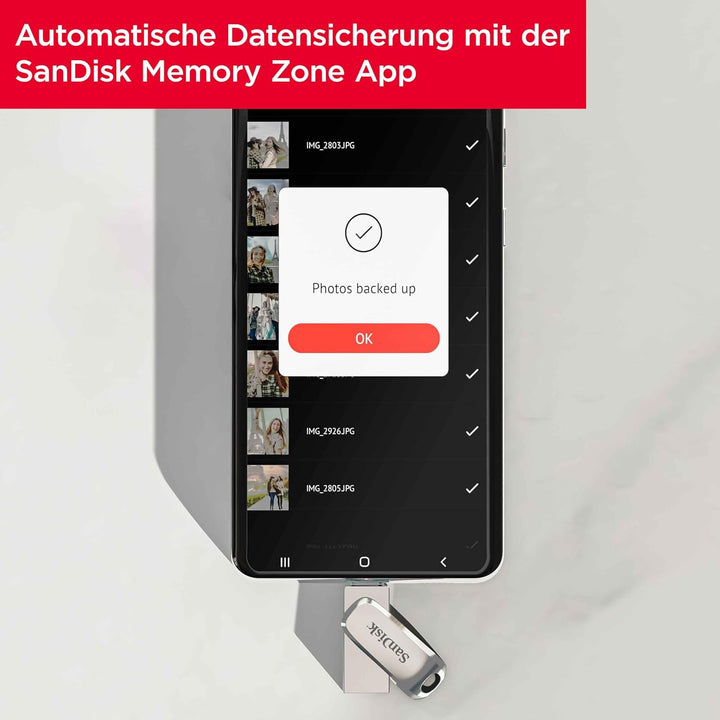 SanDisk Ultra Dual Drive Luxe USB Type-C-Laufwerk Smartphone Speicher 512 GB (Mobiler Speicher, USB