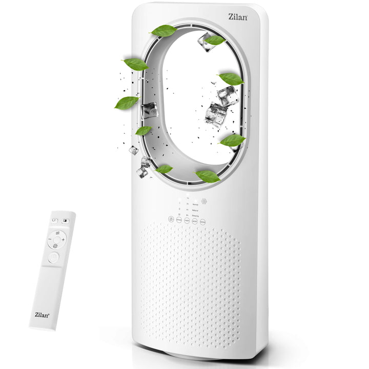 Zilan Turmventilator mit Fernbedienung Aircooler Luftkühler Design Standventilator energiesparend le