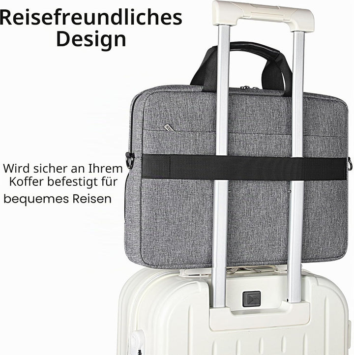 DOMISO 17 Zoll Wasserdicht Laptop Tasche Aktentasche Schultertasche Notebooktasche Business für 17-1