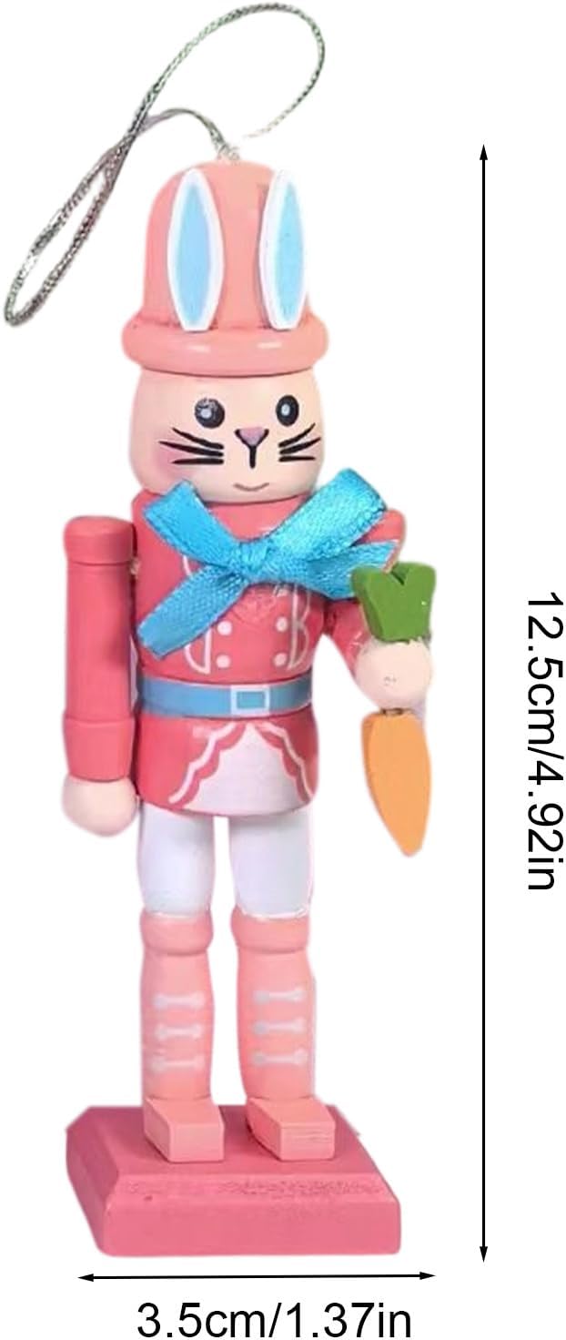 Generisch Osterhase Nussknacker, Dekorationsfigur Mit Hasendesign, Osterhase Holz Nussknacker Osters