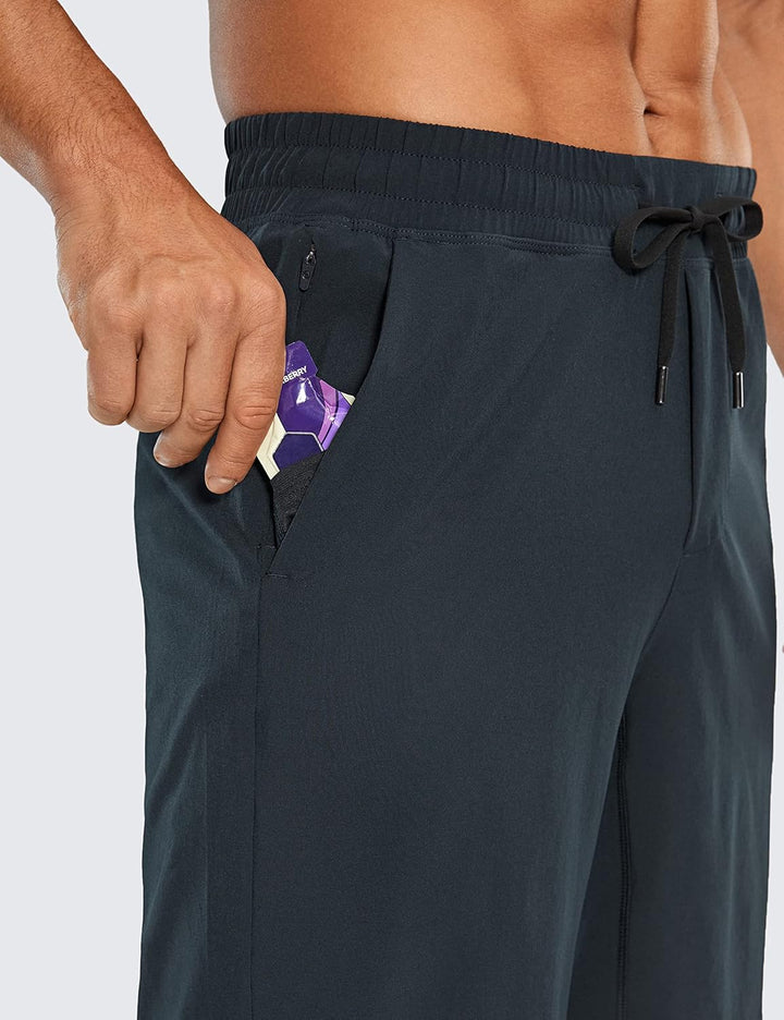 CRZ YOGA Herren Sports Shorts Schnelltrocknend Fitness Kurz Hose Laufshorts mit Taschen - 18/23cm 23