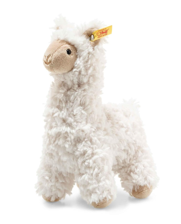 Steiff 69444 Original Plüschtier Lama Soft Cuddly Friends Leandro, Kuscheltier ca. 14 cm, Markenplüs