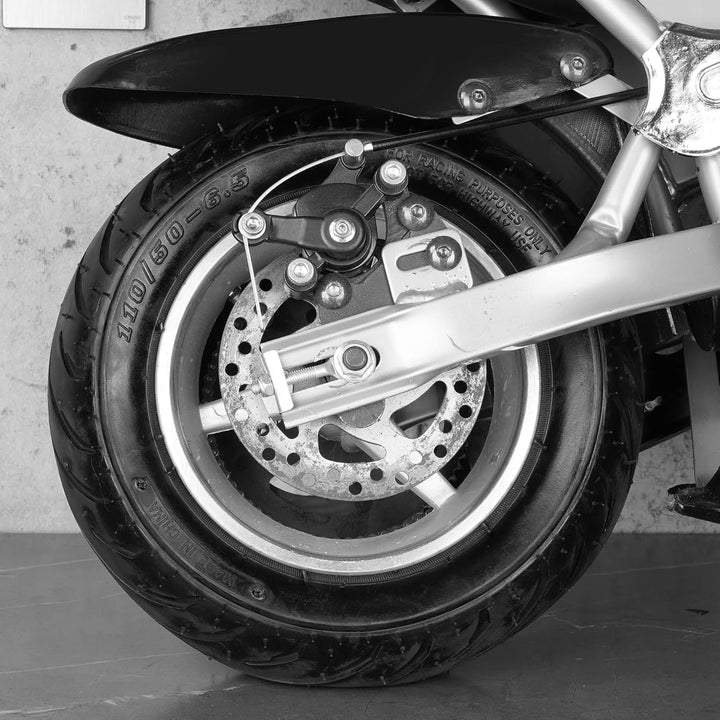 JIAYAN 110/50-6,5 Hinterreifen und Schlauch mit TR87 abgewinkeltem Ventilschaft für 47 cc 49 cc Kids