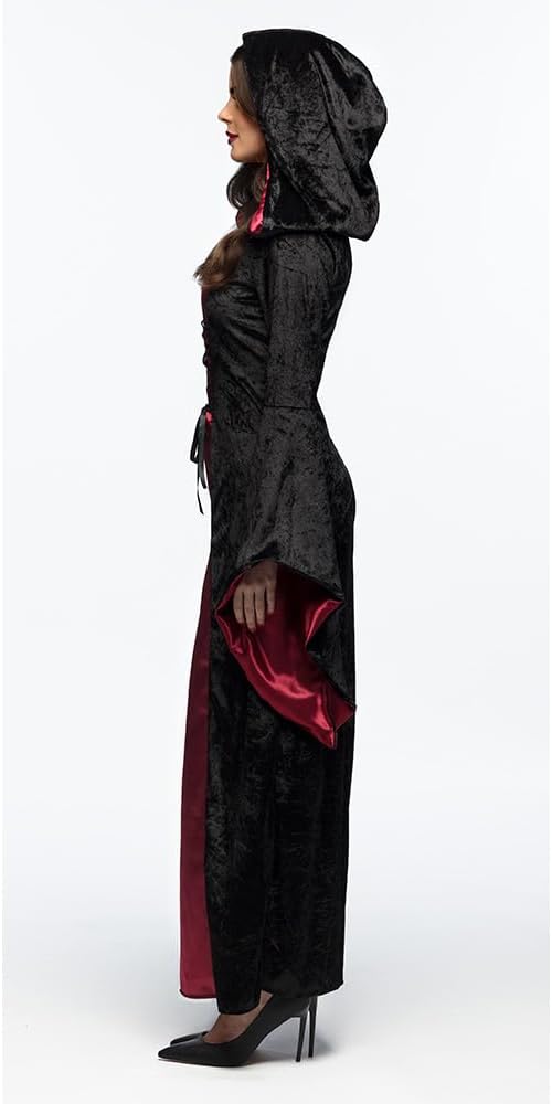 Boland - Vampir Lady Kostüm für Erwachsene, Faschingskostüme Damen, Horror Kostüm für Halloween oder