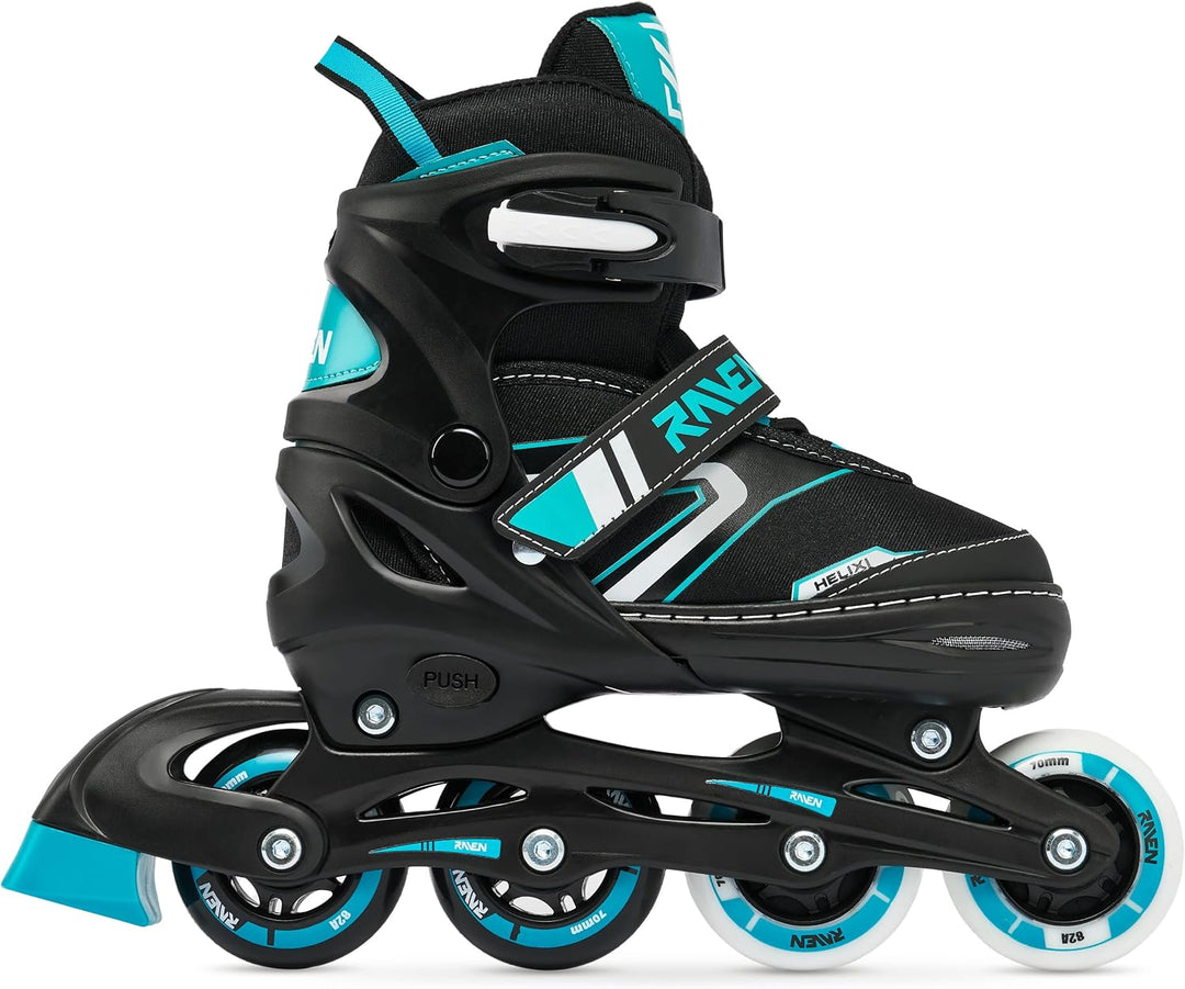 RAVEN Verstellbare 4in1 Inlineskates-Schlittschuhe-Rollschuhe-Triskates Helixi 30-33 (18cm-20cm) Hel