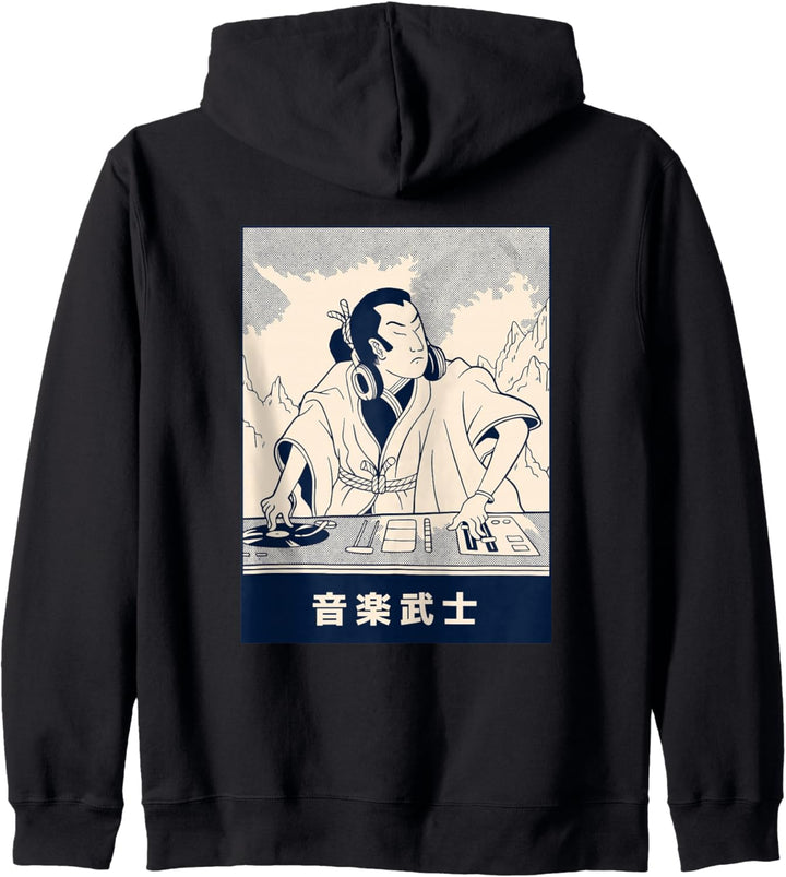 Japanische Samurai-DJ-Disco Kapuzenjacke