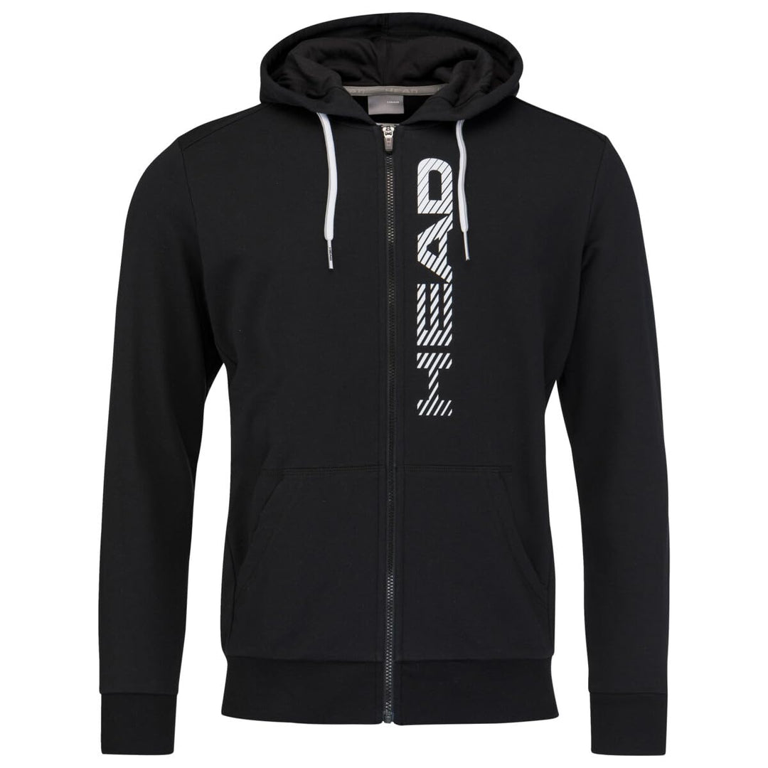HEAD Herren Club Fynn Hoodie Fz Men Kapuzenpullover, Schwarz