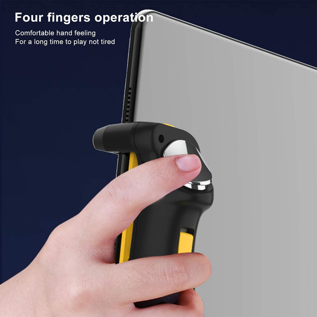 ciciglow Tablet-Gamecontroller, Tablet-PC-Serienaufnahme-Gamepad Vier-Finger-Spiel Joystick-Griff-Tr