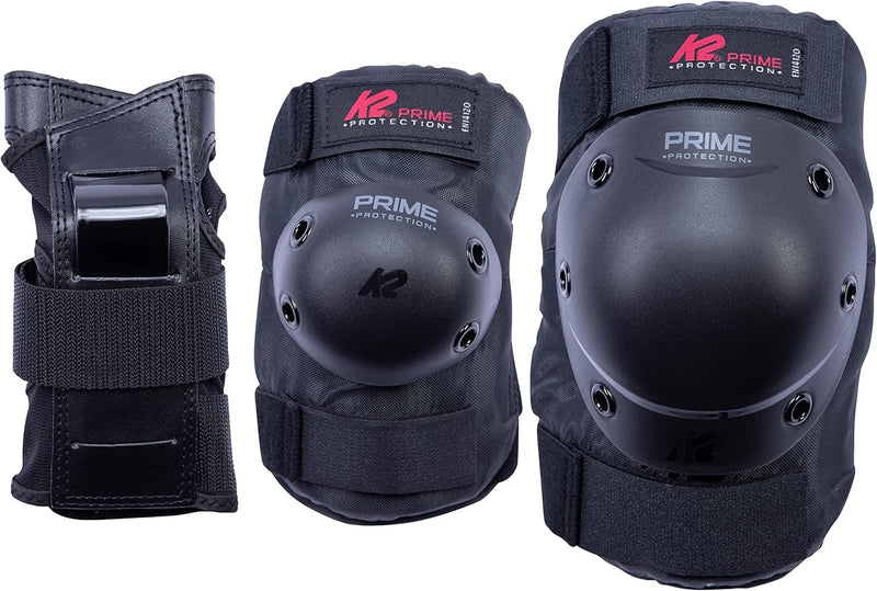 K2 Herren Prime Pad Set M S (Knee: A:34-38cm B:31-34cm / Elbow: A:22-25cm B:21-24cm / Wrist: A:19-21