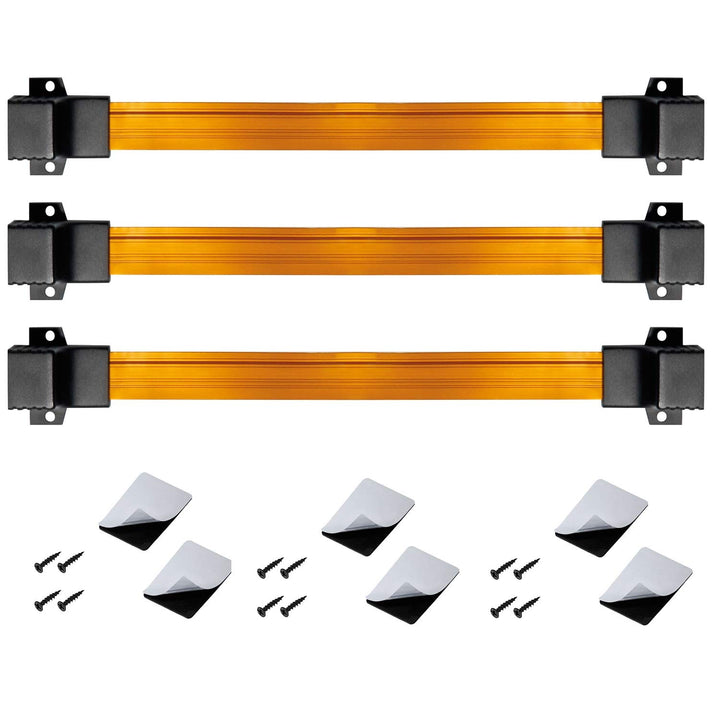 ARLI RJ45 Fensterdurchführung für 3 Flachkabel Netzwerkkabel inkl. 6 Klebepads + 12 Schrauben rj 45