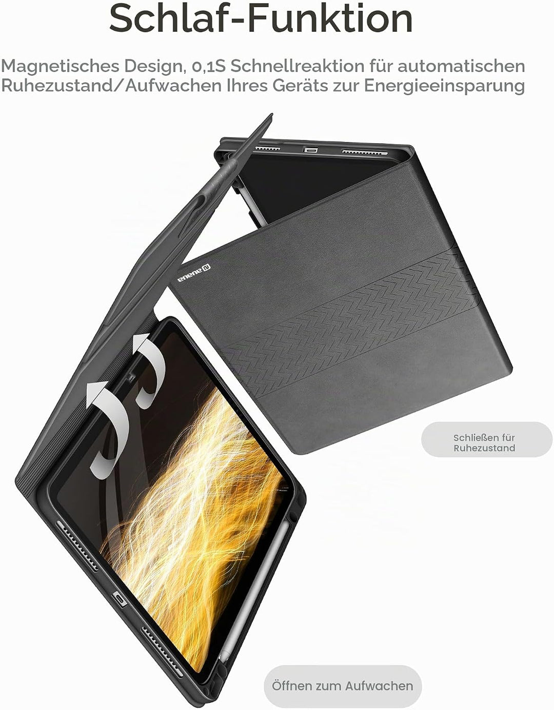 AUAUA Hülle für iPad Pro 12.9 Zoll 2022 (6. Generation)/2021 (5.Gen) / 2020 (4.Gen) / 2018 (3. Gen)