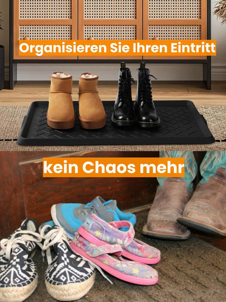 Schuhabtropfschale TPE Gummi ，71 x 41 x 3 cm, für Haustiere, Hunde, Schuhe, Haustiere, Garten, Schla