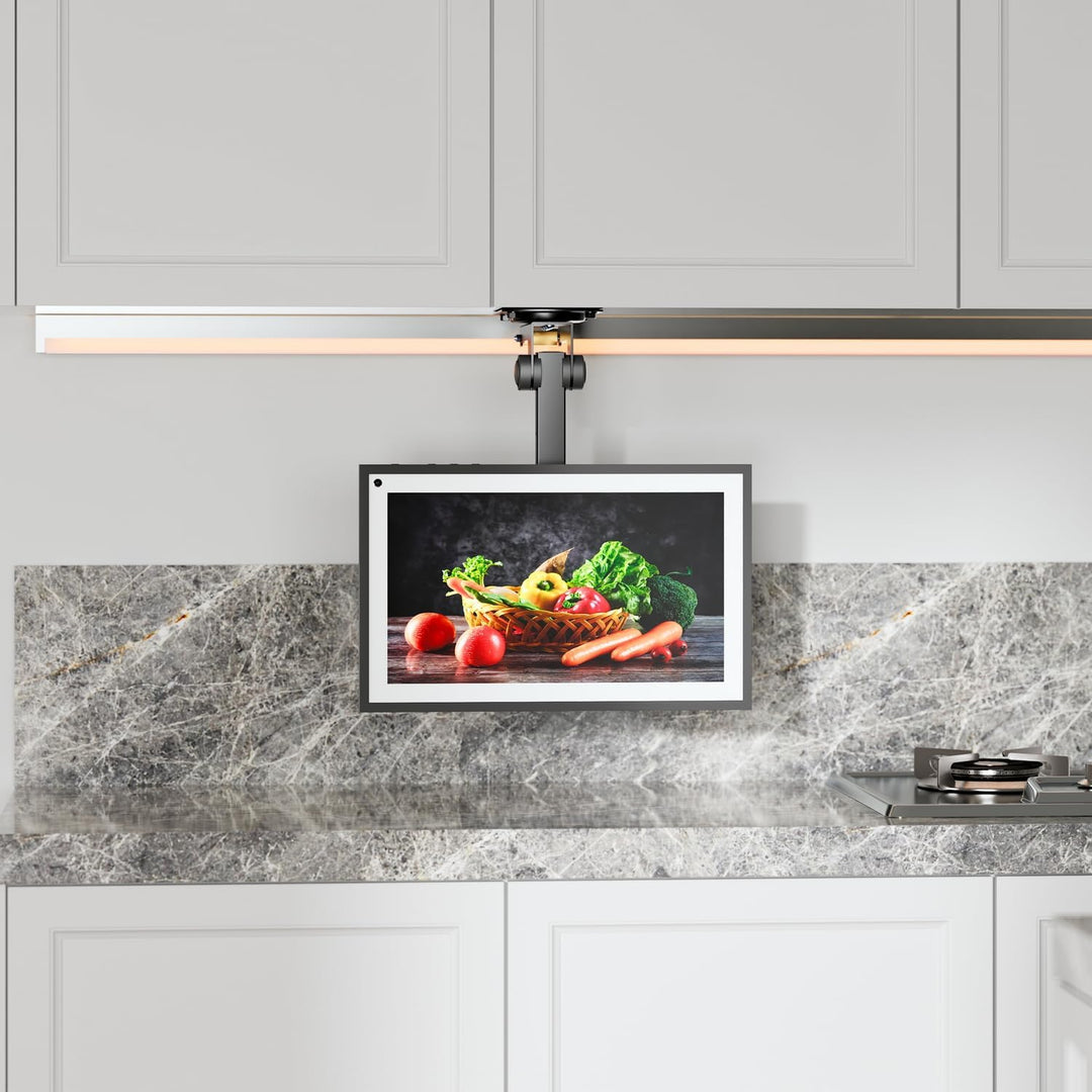 AISENS CT43S-187 Deckenhalterung, drehbar, faltbar, für Monitor/TV, 20 kg, 19-43 cm, Schwarz