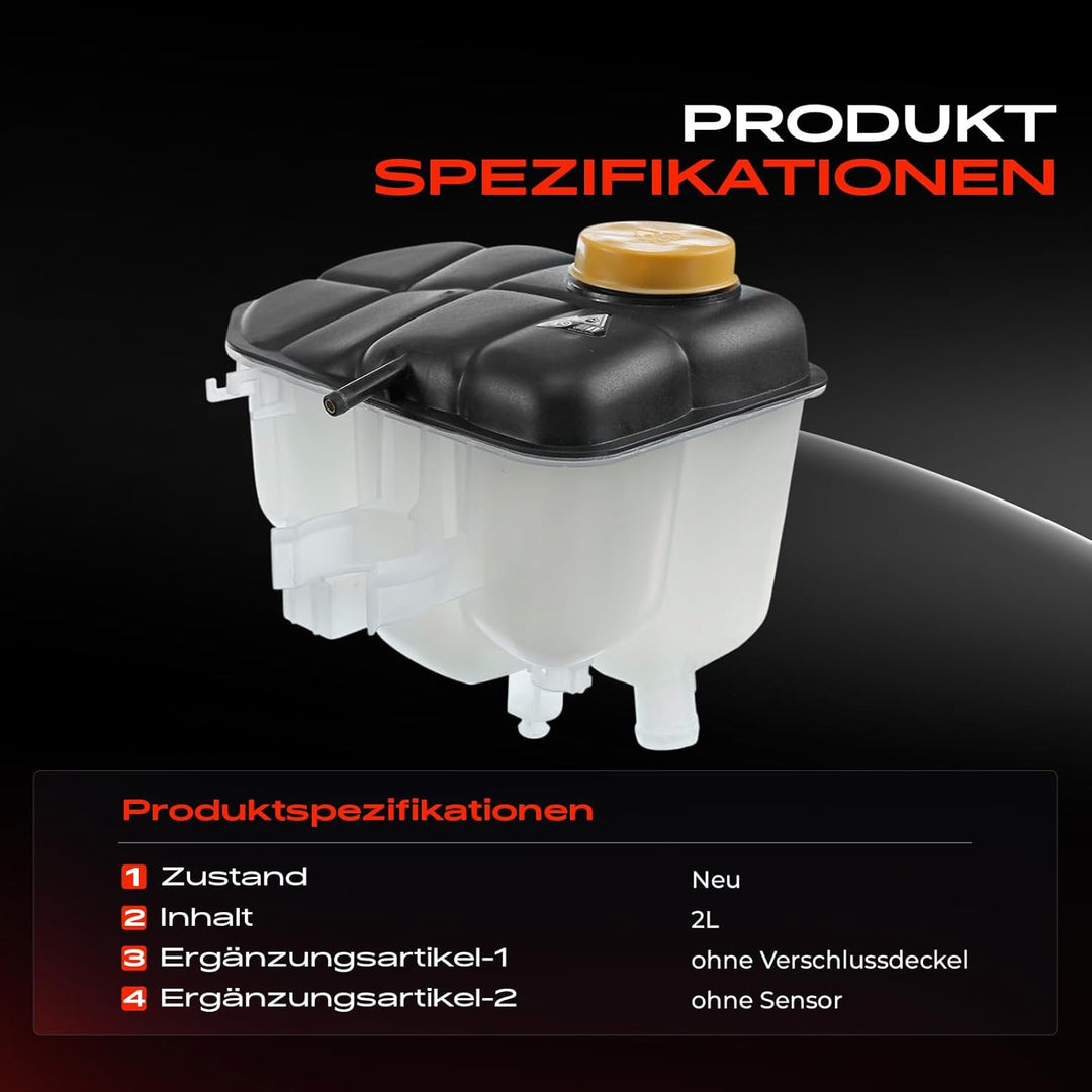 Frankberg Ausgleichsbehälter Kühlmittel Kompatibel mit C-Klasse W203 CL203 S203 CLK C209 A209 Benzin