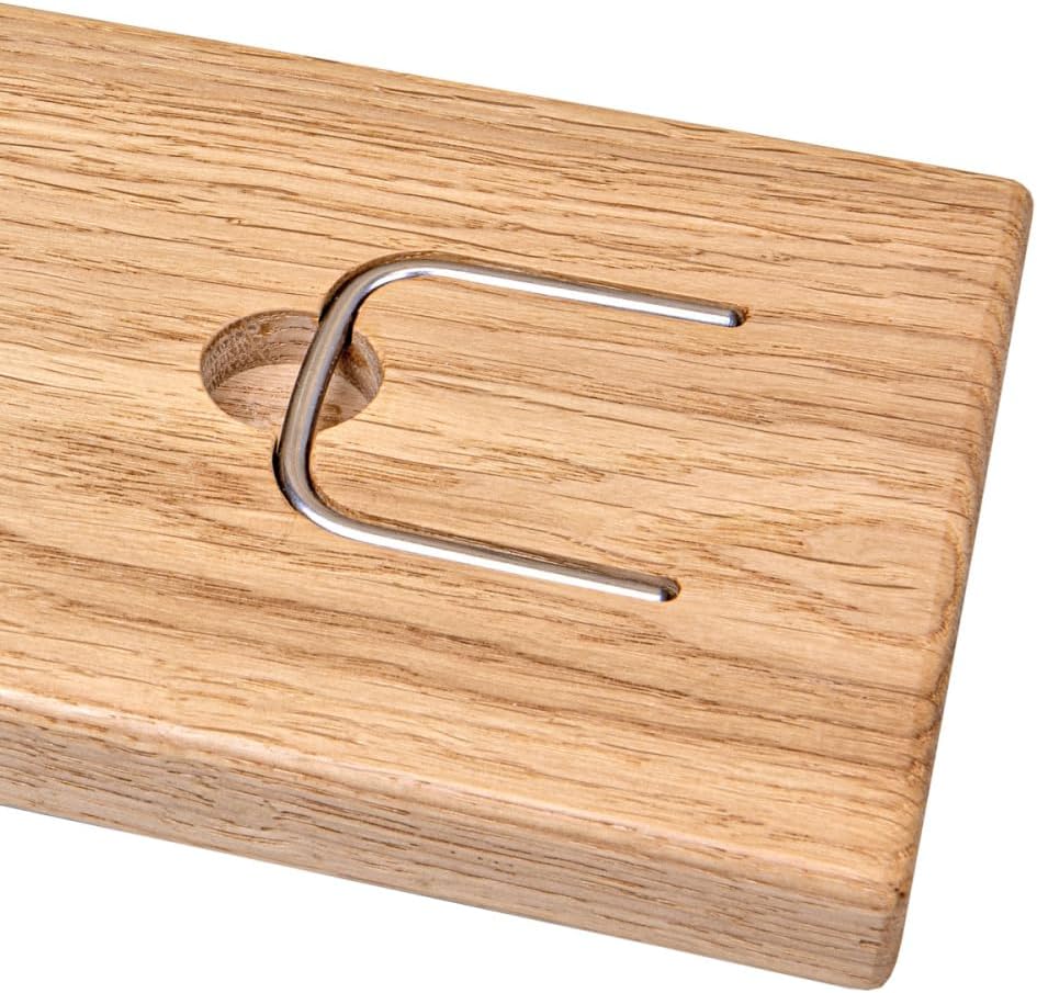 blogg - Notizzettelhalter Zettel Notizzettel Holz Echtholz edel Eiche stabil Edelstahl Aufhängen Hin